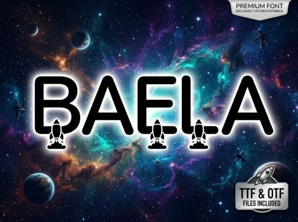 Baela: A Galactic Display Font