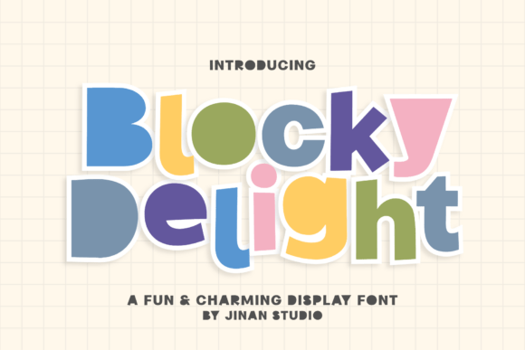 Blocky Delight Font for Web Design
