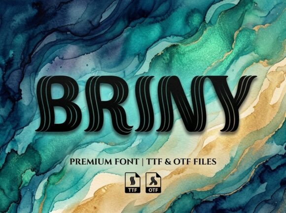 Briny: A Coastal Font for Business Branding