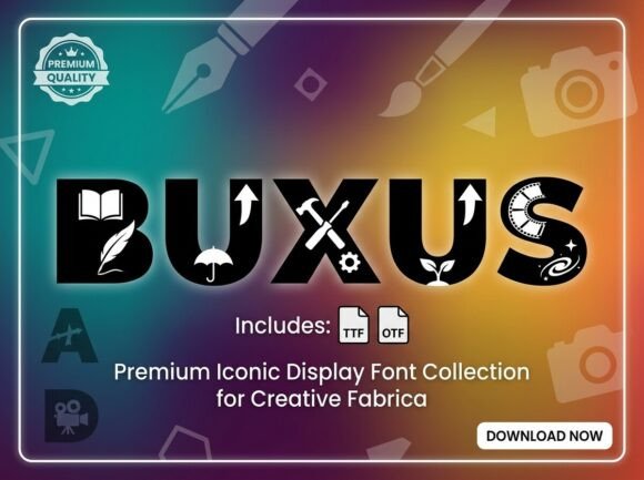 Buxus Font for Creative Makers