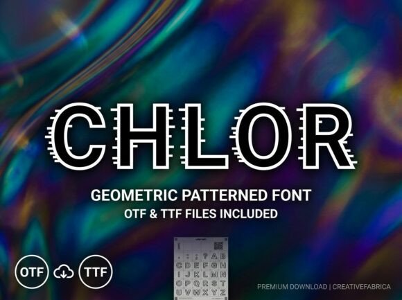 Chlor: A Bold Display Font