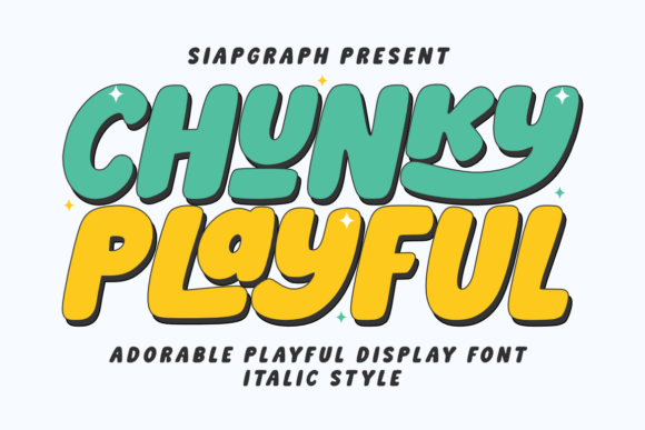 Chunky Playful Font