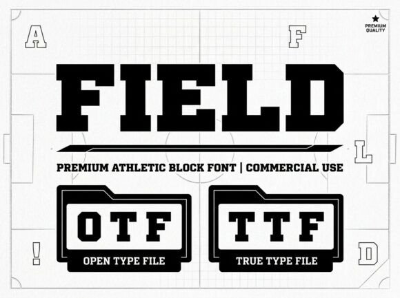 Field Font for Business Branding