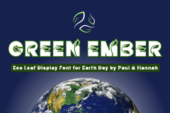 Green Ember Font for Editorial Design