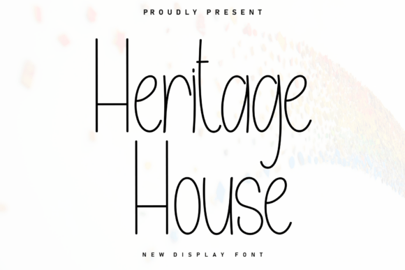 Heritage House Font for Web Design