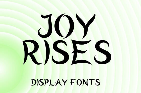 Joy Rises Font for Creative Makers