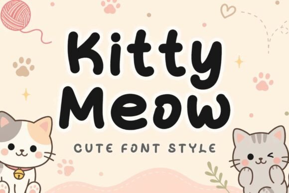 Kitty Meow Font for Creative Brands