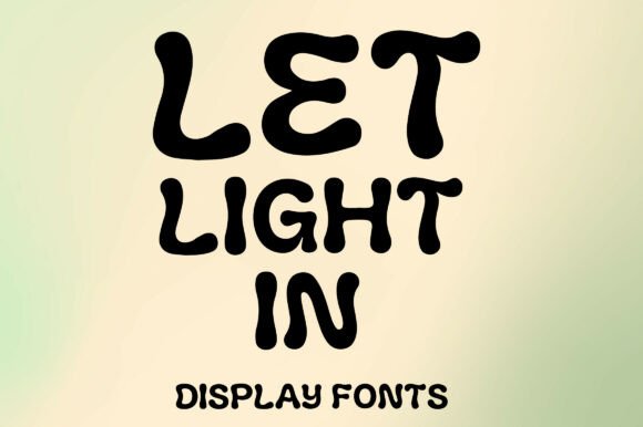 Let Light in Font for Creative Brands