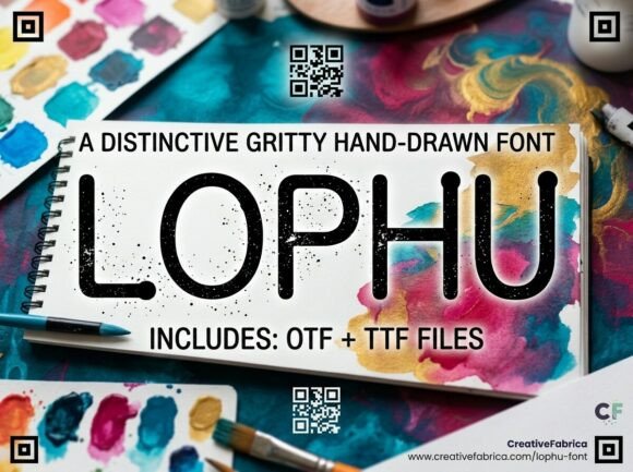 Lophu: A Bold Display Font for Creative Projects