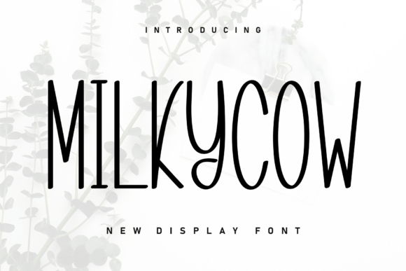 Milkycow Font for Web Design