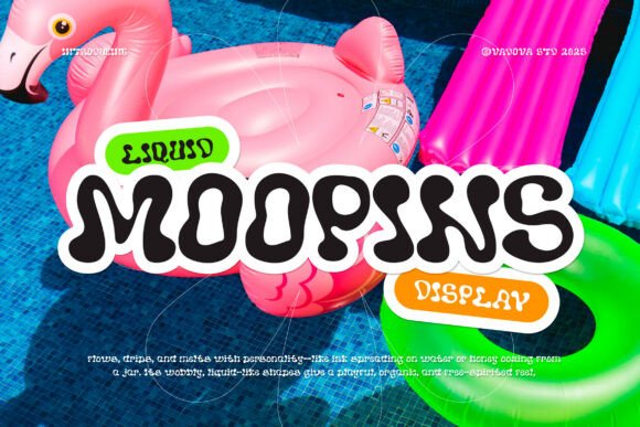 Moopins: A Playful Display Font