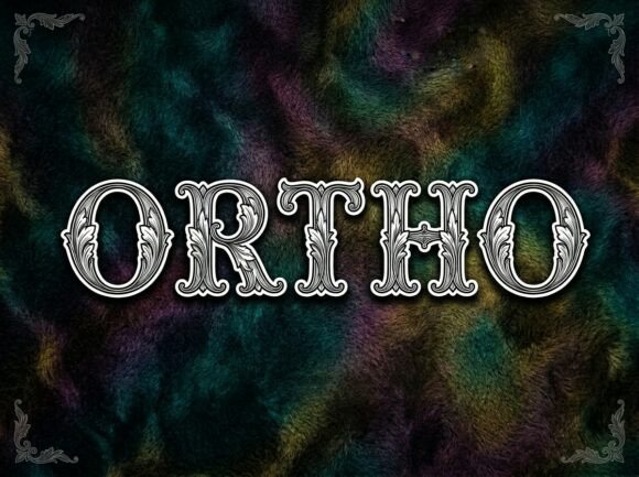 Ortho Font: Bold Display Type
