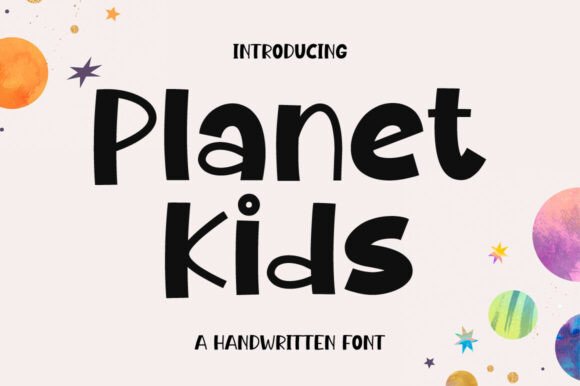 Planet Kids Font for Creative Design