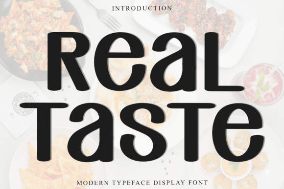 Real Taste Font for Festive Campaigns
