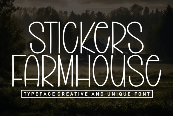 Stickers Farmhouse Font
