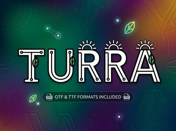 Turra: A Display Font for Digital Oasis Design